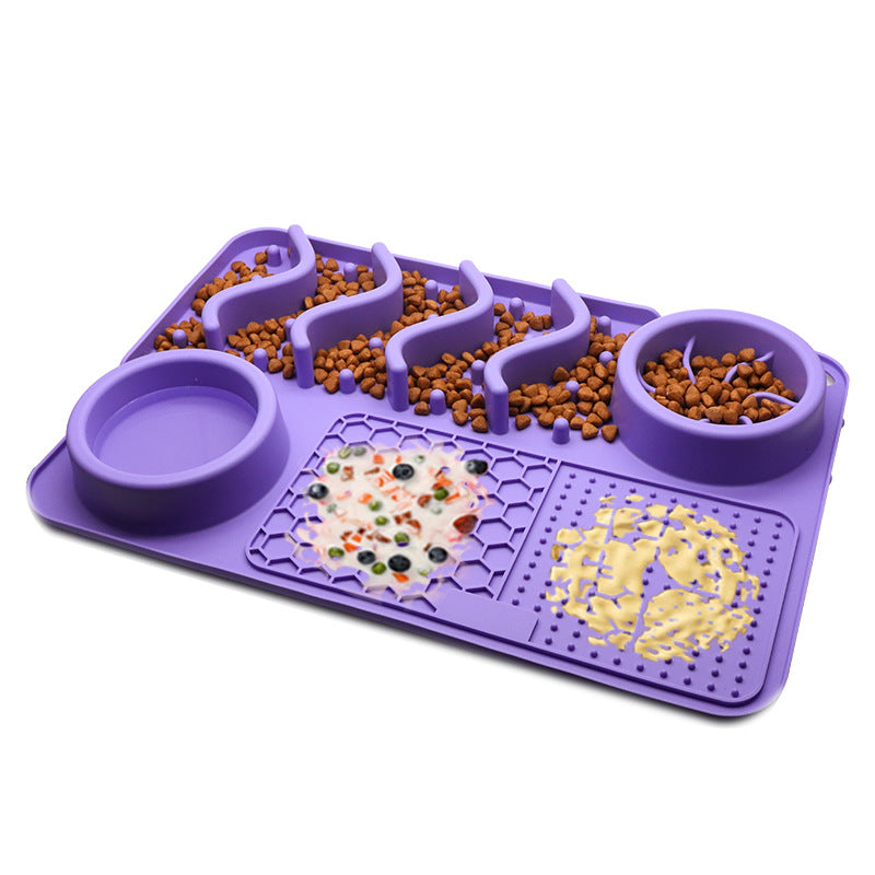 Non-Slip Dog Lick Mat – Calming Slow Feeder Pad for Anxiety