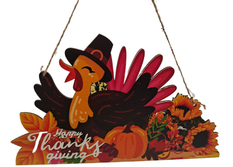 Thanksgiving Dinner Table Decor – Rustic Fall Signs & Harvest Wooden Ornaments