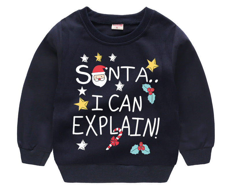 Cute Christmas Kids Sweater – Casual Holiday Clothing Warm Winter Outfit