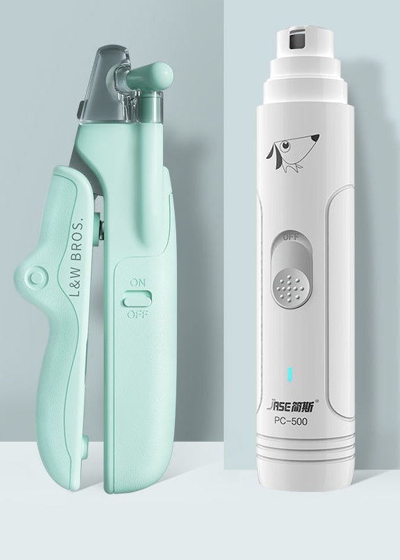 Pet Nail Trimmer LED Light – Professional Dog Cat Grooming Clippers for Home Care & Safety