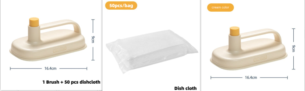 Multi-Surface Scrub Brush – Cleaning Tool for Tile, Glass, Sink & Grout