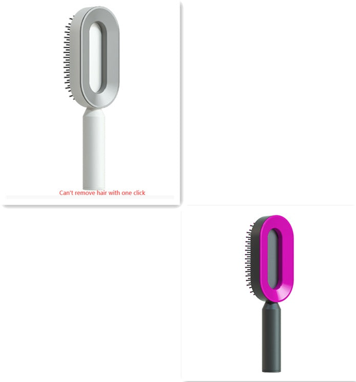 Self-Cleaning Hair Brush – Detangling & Smoothing with One-Click Hair Removal