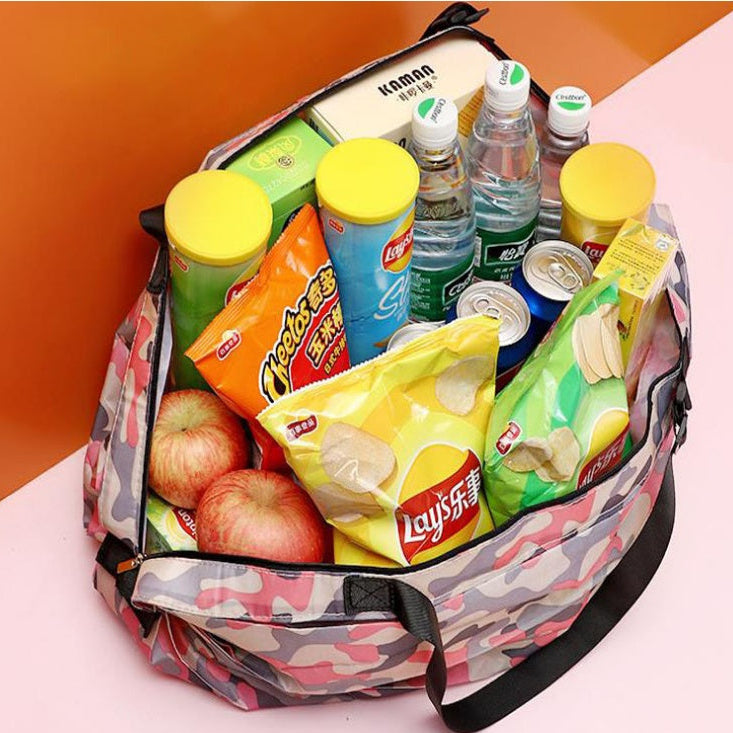 Packable Travel Tote Bag – Large Capacity Foldable Storage Bag