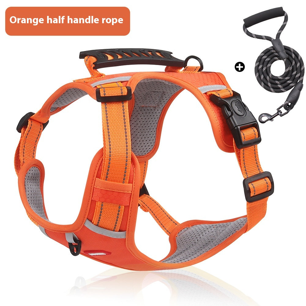 No Pull Dog Harness Reflective Chest Strap Pet Walking Safety Control Harness