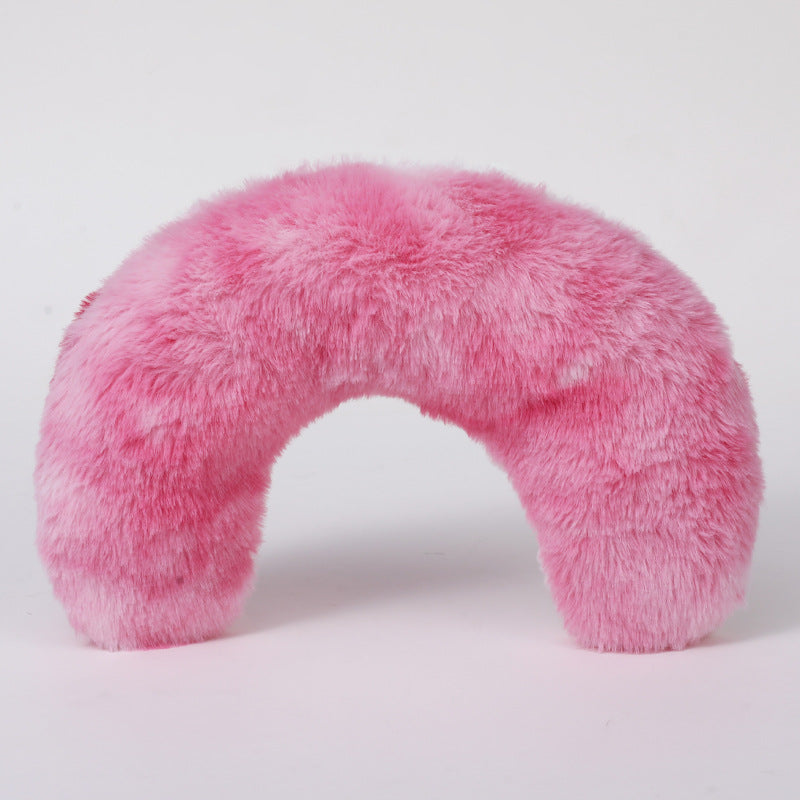 Calming Cat Bed Plush Pillow – Super Soft Tie-Dye Pet Cushion