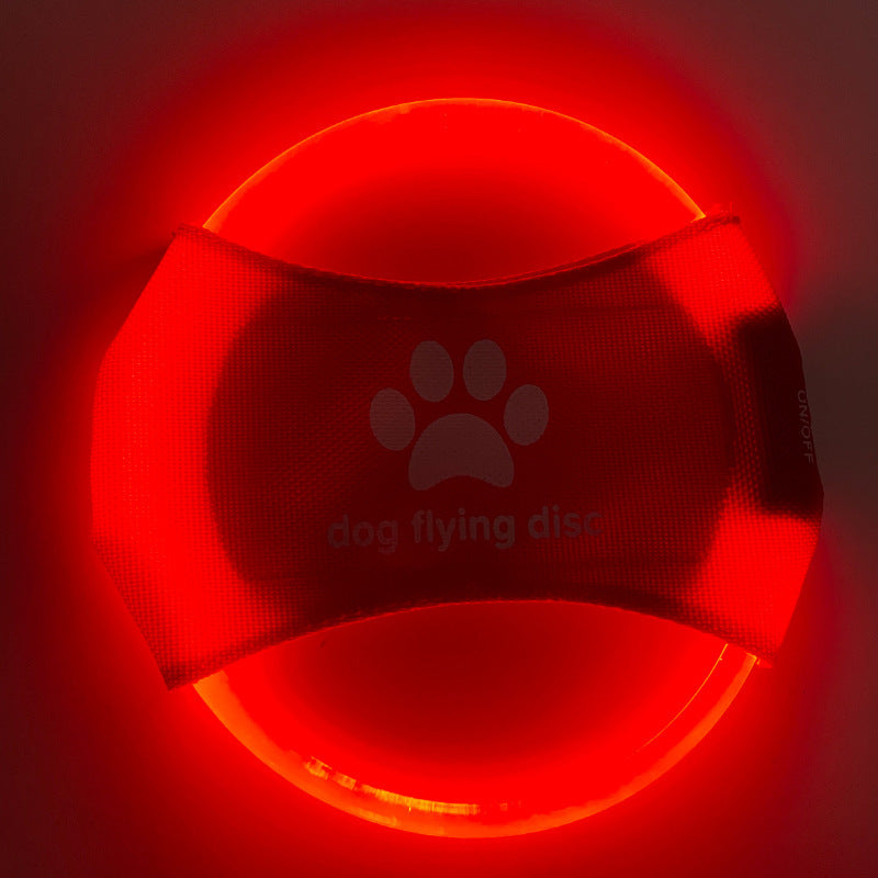 Glowing Dog Frisbee – LED Flying Disc for Training & Play