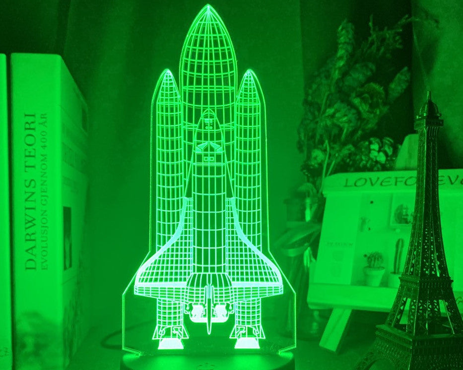 Custom Name LED Night Light – 3D Airplane Lamp for Kids Bedroom
