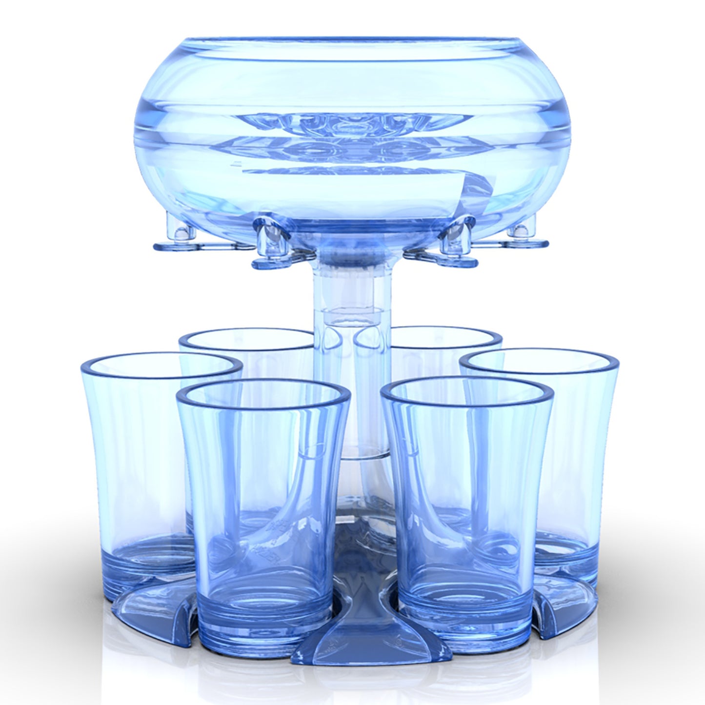 Multi Shot Glass Dispenser Holder – 6 Shot Party Drink Server for Whisky, Vodka, Beer & Wine Nights