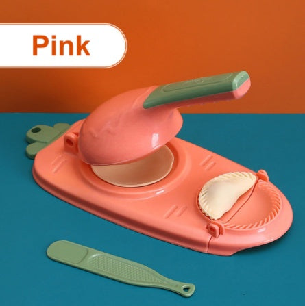 Manual Dumpling Maker Mold Press – 2-in-1 Kitchen Tool for Fast Dough Wrapper Making