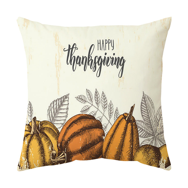 Cozy Thanksgiving Sofa Cushion Cover