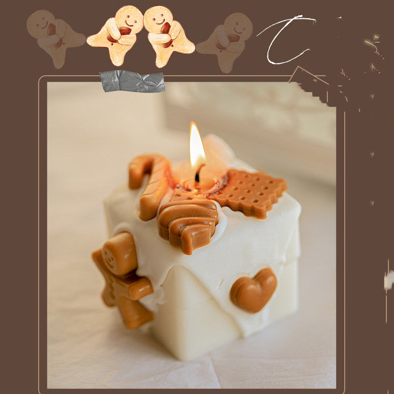 Gingerbread Man Candle – Sweet Holiday Scent, Christmas Home Decor