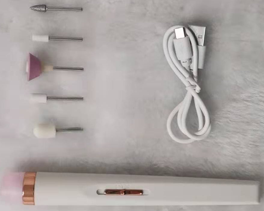 Portable Nail Drill Machine – USB Rechargeable Manicure & Pedicure Kit