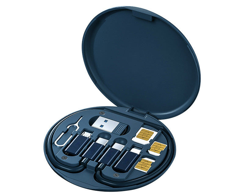 60W Fast Charging Cable Storage Box – Multi USB Charging Kit | Travel Organizer