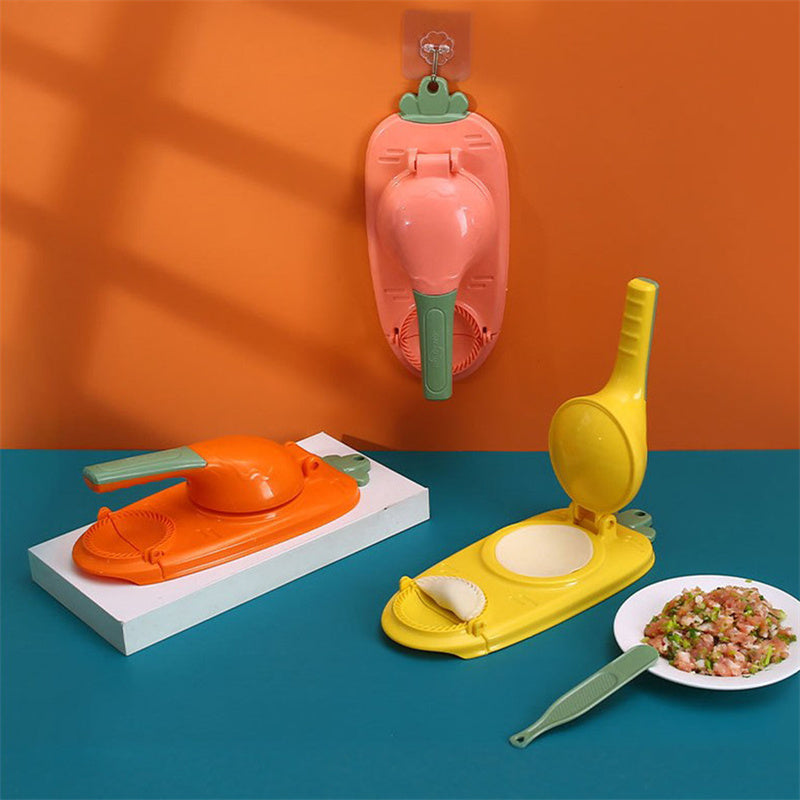 Manual Dumpling Maker Mold Press – 2-in-1 Kitchen Tool for Fast Dough Wrapper Making