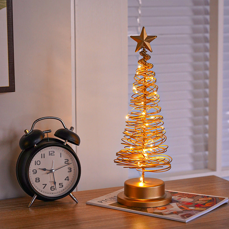 Spiral Christmas Tree Lamp – Add Warm Holiday Glow