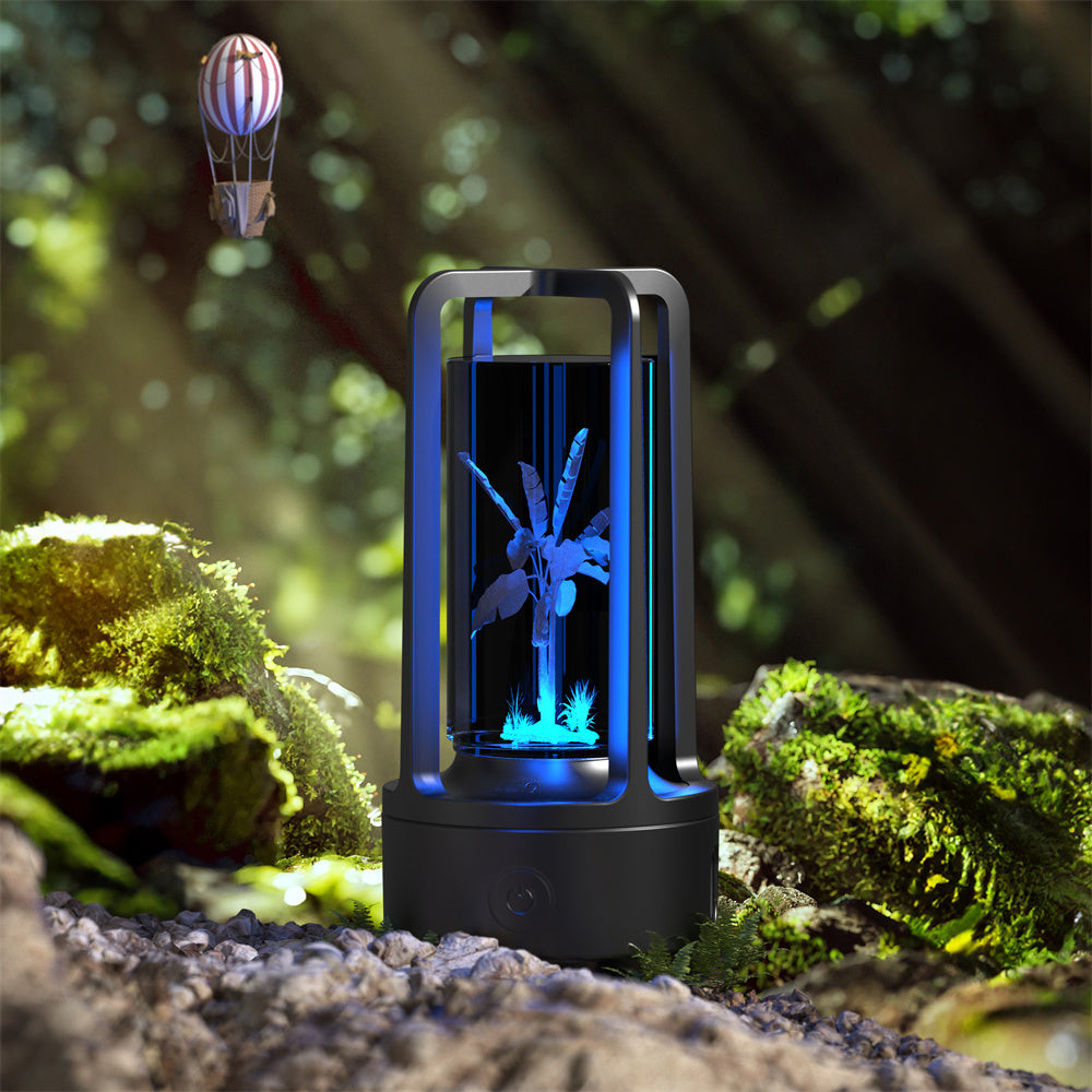 Acrylic Crystal LED Lamp with Bluetooth Speaker – Touch Control Night Light for Bedroom
