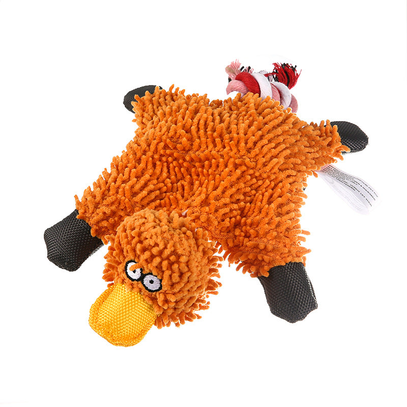 Engaging Plush Dog Toy – Duck Design for Chewing, Fetching, & Play