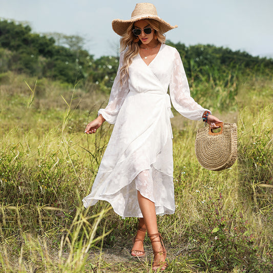 Bohemian Summer Dress for Women – Elegant Beach Dress for Vacation & Leisure