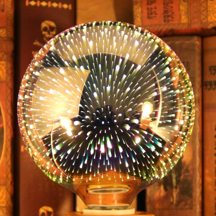 Christmas Fireworks Light Bulb – 3D LED Decorative Lamp for Festive Home Decoration