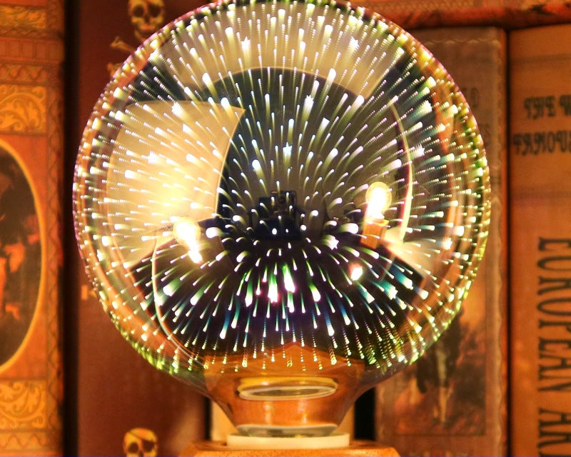 Christmas Fireworks Light Bulb – 3D LED Decorative Lamp for Festive Home Decoration