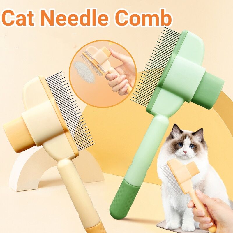 Premium Pet Grooming Comb | Easy-Clean Deshedding Tool for Dogs & Cats