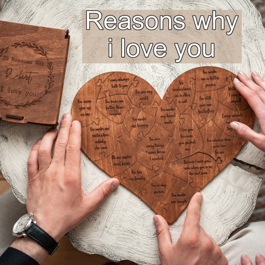 Wooden Love Puzzle – ‘Reasons Why I Love You’