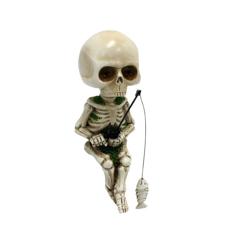 Halloween Mini Landscape Decor Outdoor Yard Aquarium Decoration – Spooky Garden Terrarium Micro Scene