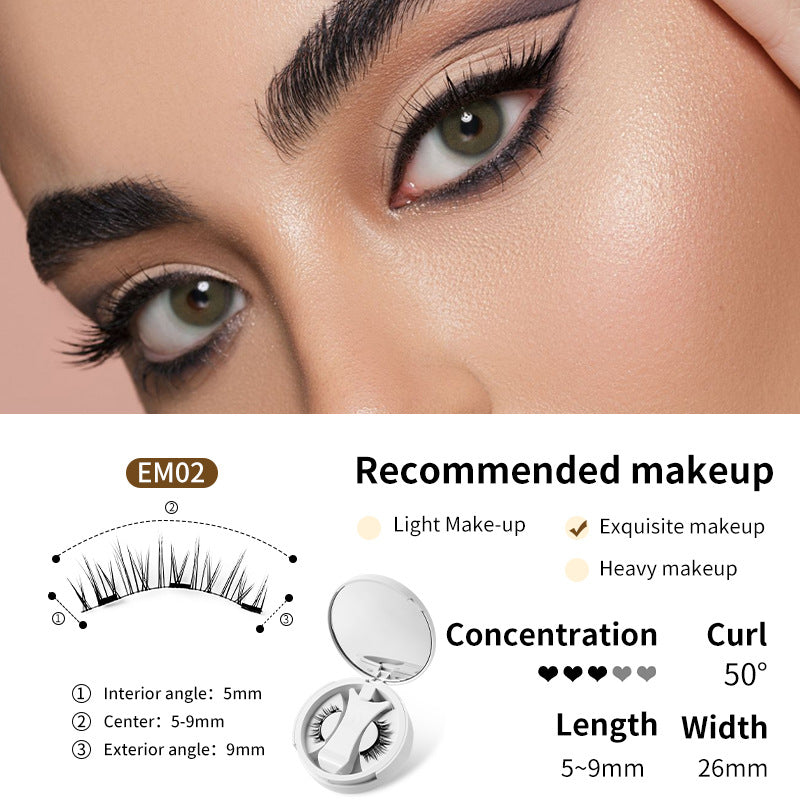Magnetic Lash Kit with Storage Box – Glue-Free False Eyelashes Makeup Tool Set