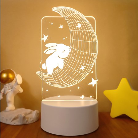 Color Changing 3D LED Lamp – Remote Night Light for Room Setup