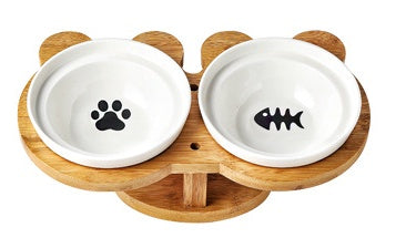 Eco-Friendly Ceramic Cat Bowl – Safe Durable No Spill Pet Dish