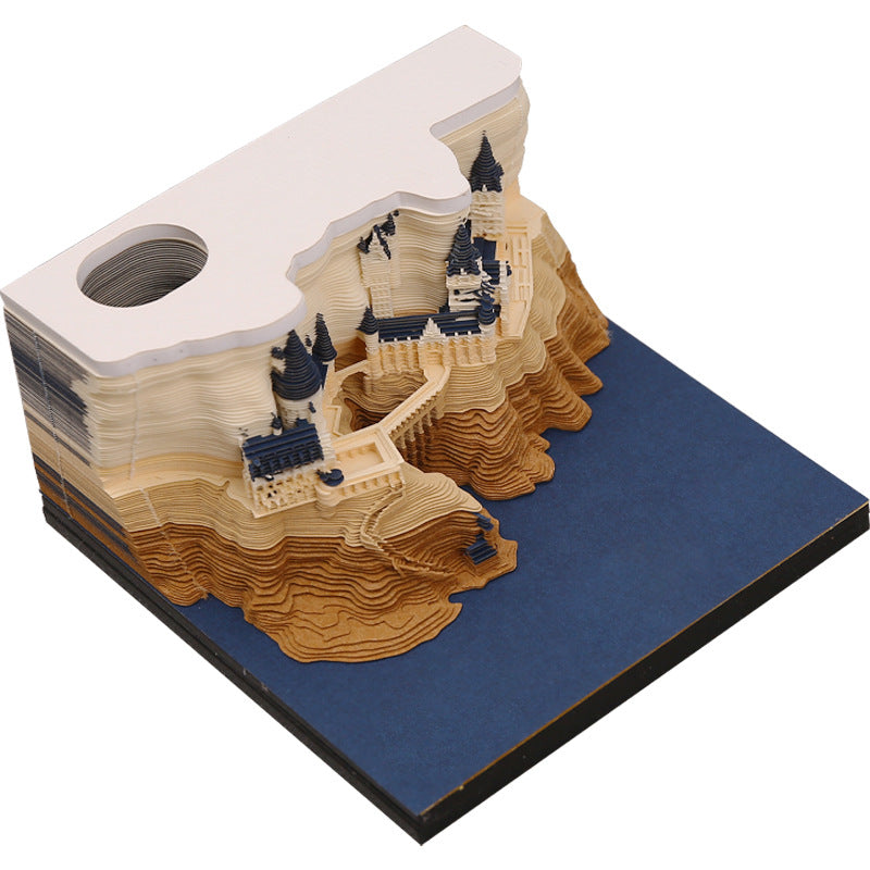 3D Paper Carving Memo Pad – Christmas Tree Notebook