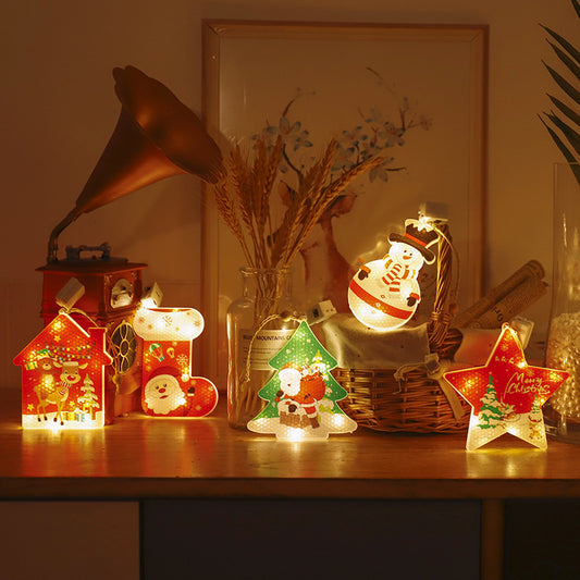 Fairy Curtain String Lights LED Star Snowflake – Christmas Decoration Lights for Bedroom & Party