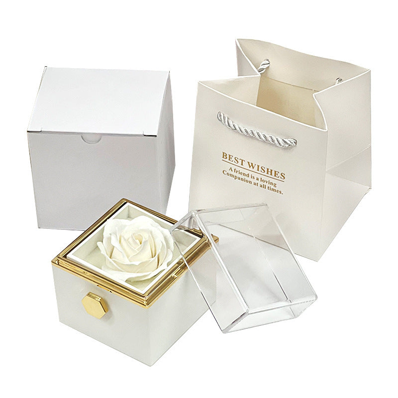 Rotating Flower Soap Rose Box – Perfect Anniversary Surprise