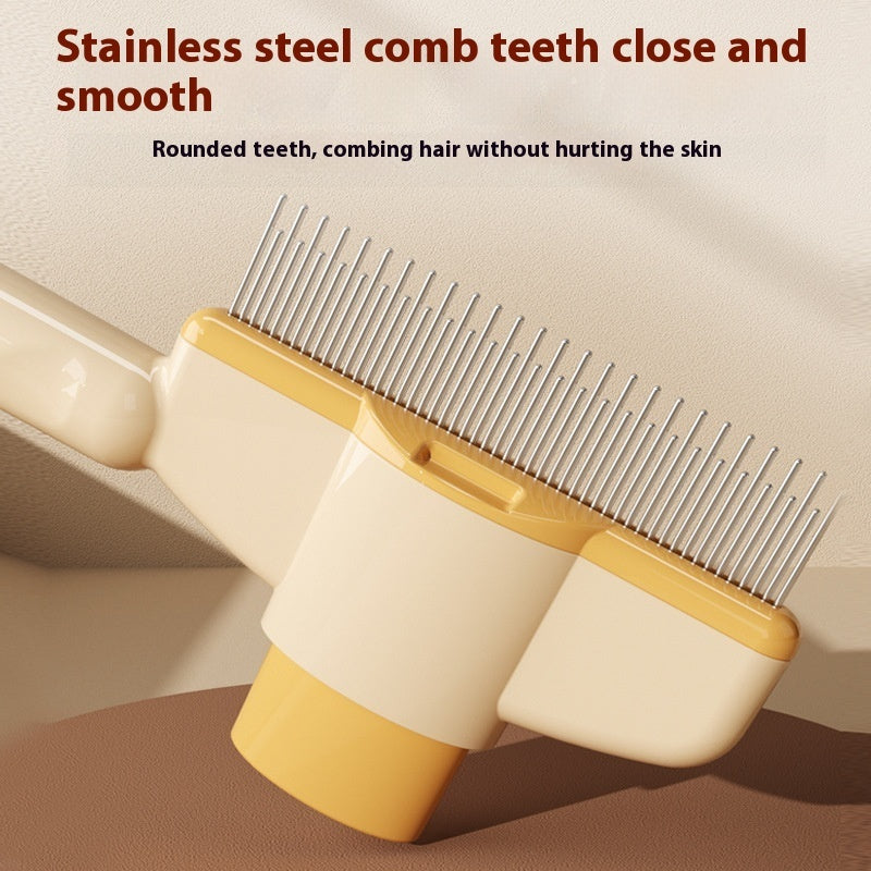 Premium Pet Grooming Comb | Easy-Clean Deshedding Tool for Dogs & Cats
