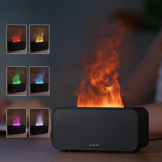 Flame Aroma Diffuser Humidifier – USB Essential Oil Aromatherapy Air Humidifier