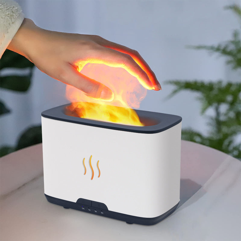 Flame Effect Air Humidifier – Essential Oil Diffuser for Better Sleep & Home Comfort