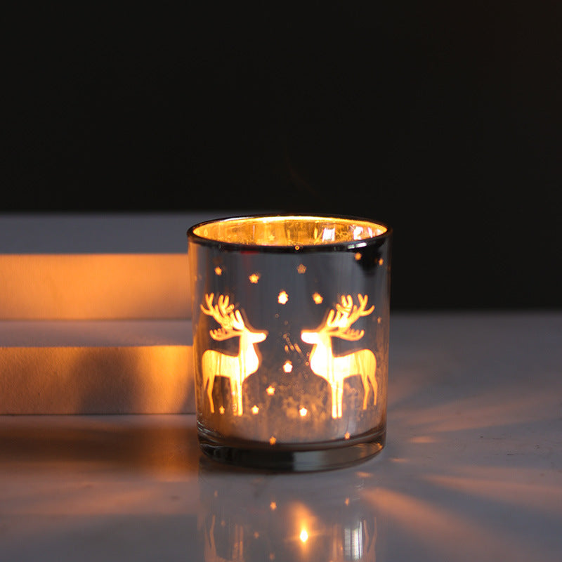 Custom Christmas Glass Ornament Cup – Candle Holder for Festive Home Decor & Gifts