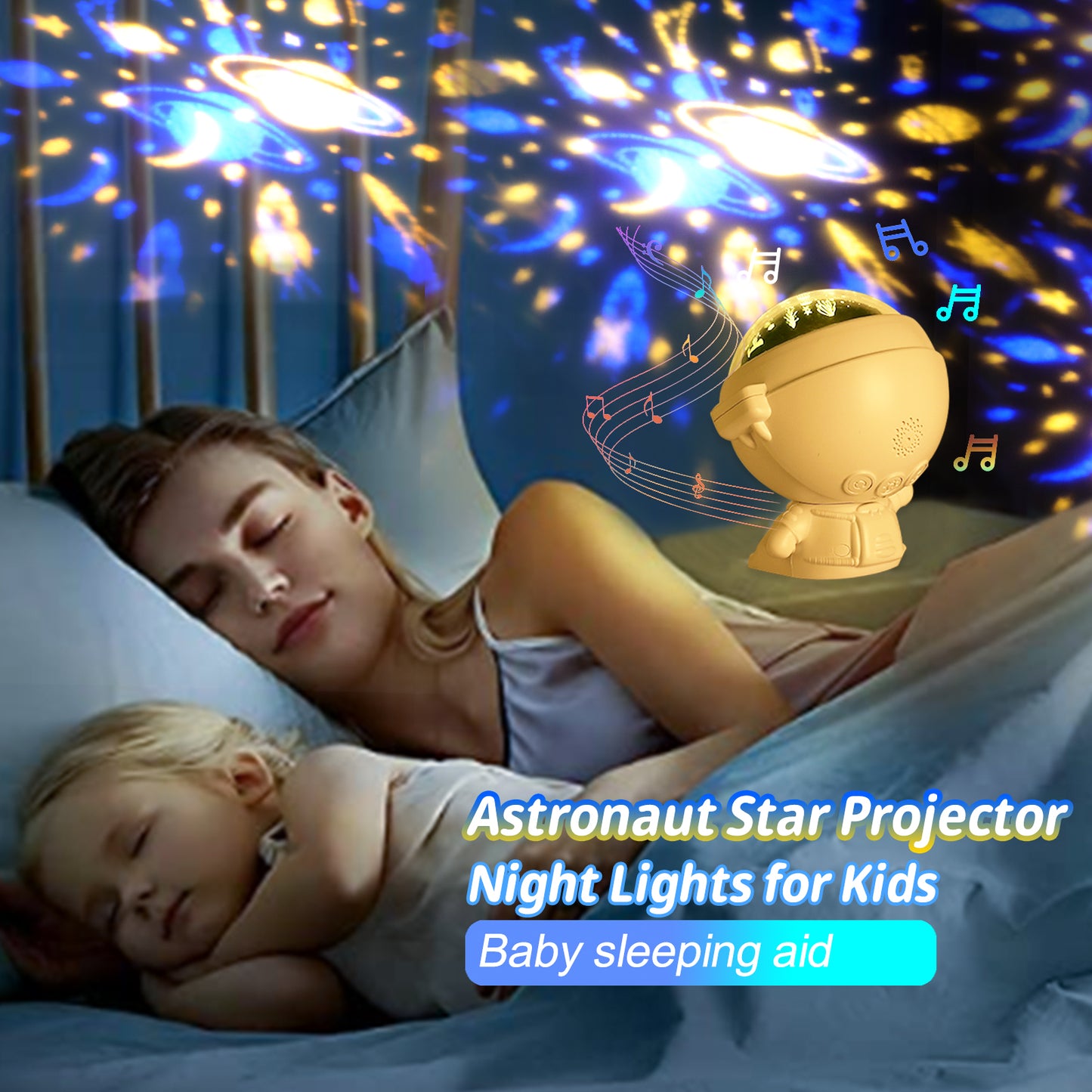 Astronaut Galaxy Projector – Starry Sky Night Light