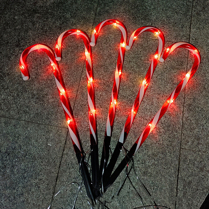 Solar Candy Cane Lights for a Joyful Holiday Glow