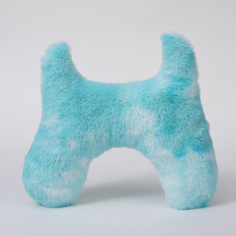 Calming Cat Bed Plush Pillow – Super Soft Tie-Dye Pet Cushion
