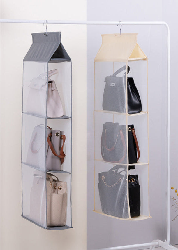 Modern 360° Multi-Layer Storage Rack – Foldable Hanging Organizer for Bathroom Kitchen & Small Spaces