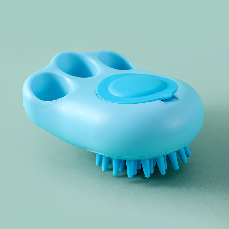 Silicone Pet Grooming Bath Brush – Dog & Cat Hair Remover, Deshedding & Deep Cleaning Tool