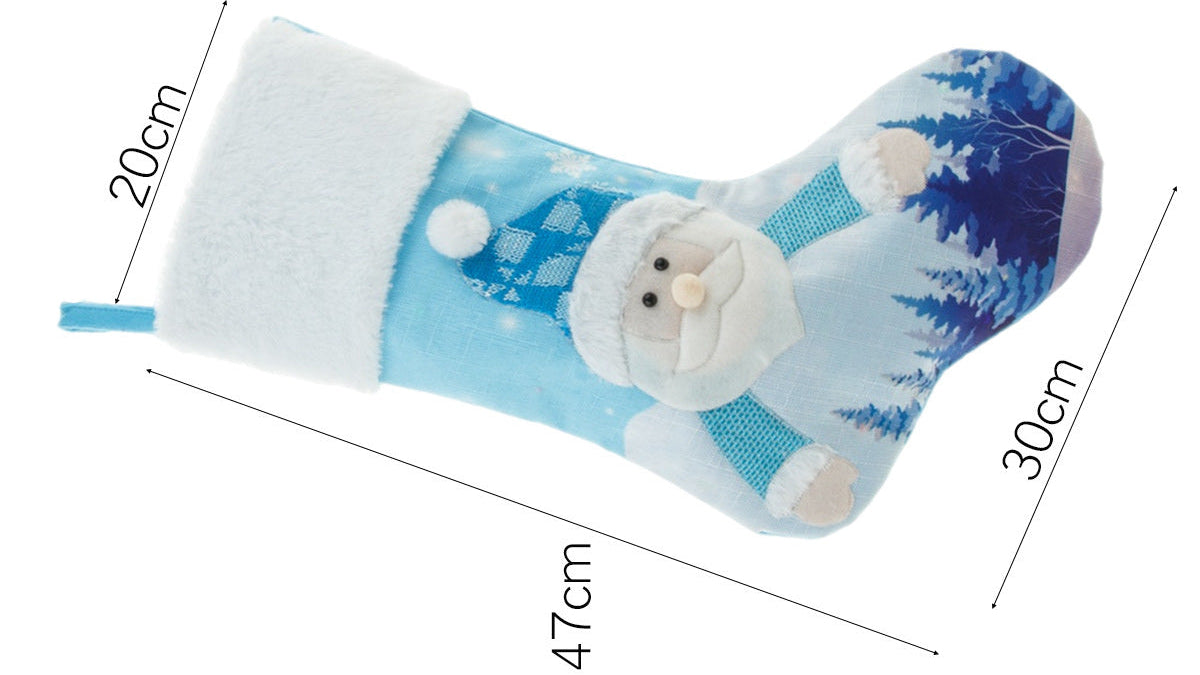 Glowing LED Christmas Stocking – Festive Gift Bag, Unique Holiday Home Decoration