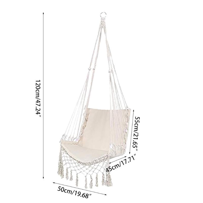 Bohemian Macrame Hammock Seat – Comfort Meets Style
