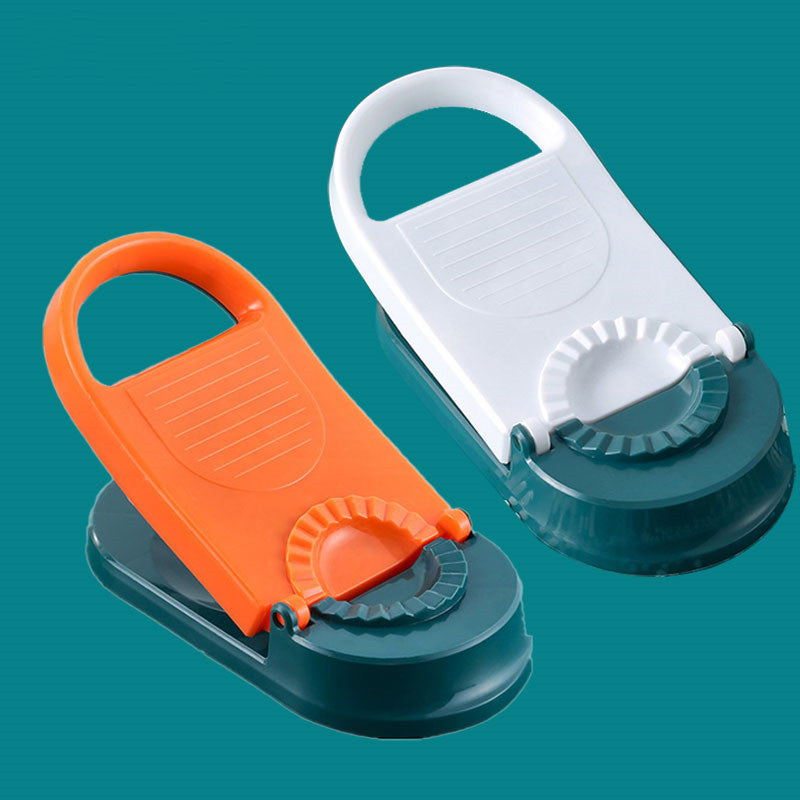 Manual Dumpling Maker Mold Press – 2-in-1 Kitchen Tool for Fast Dough Wrapper Making