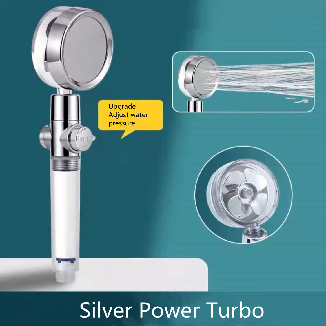Luxury Rotating Shower Head – High Pressure, Water-Saving, Bathroom Upgrade