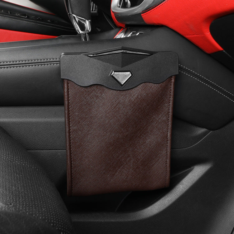 Vehicle LED Trash Can Storage Bag – Car Interior Organizer Garbage Dustbin Accessory