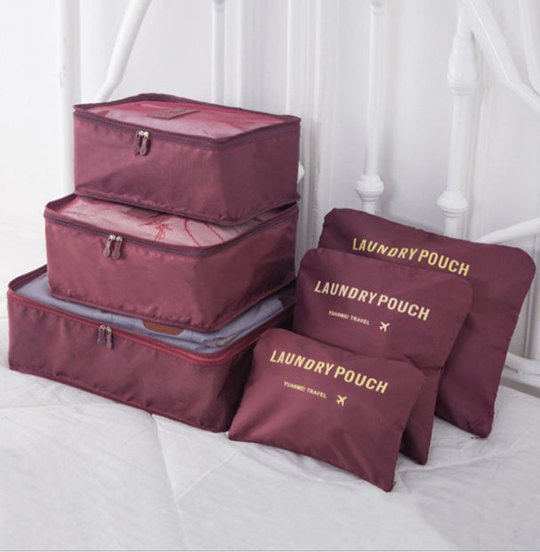 Travel Clothes Organizer Bags Set – 6PCS Packing Cubes for Luggage & Efficient Packing System