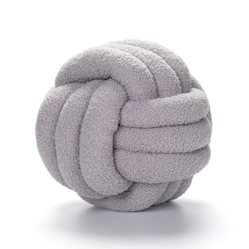 Spherical Lamb Wool Cushion – Soft Sofa Throw Pillow for Living Room & Bedroom Decor