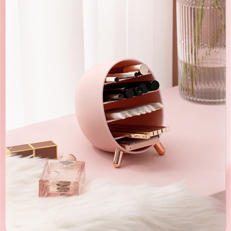 Cosmetic Storage Box Organizer – Lipstick & Eyeshadow Holder for Vanity & Desk